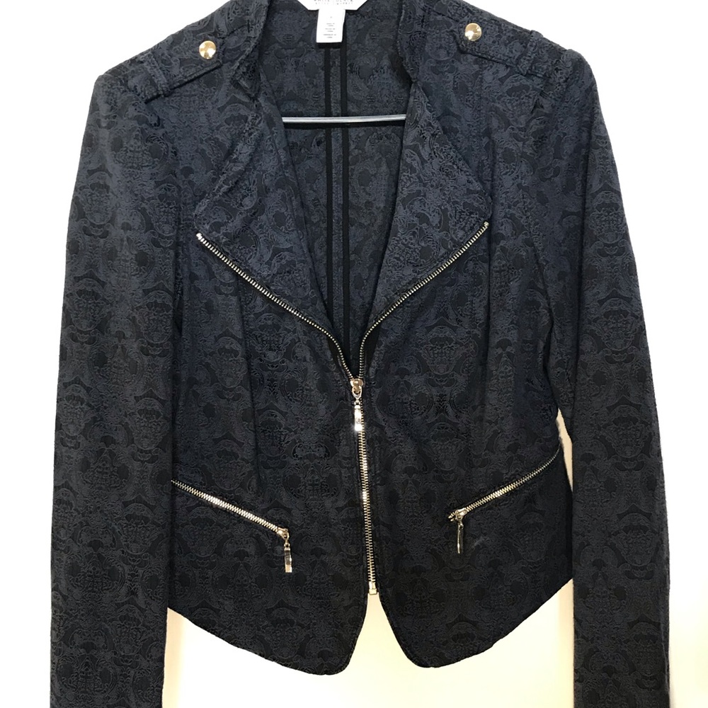 White House Black Market zip up blazer jacket